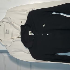 Lacoste Women's Long Sleeve Slim Fit Stretch Mini Pique Polo Shirt